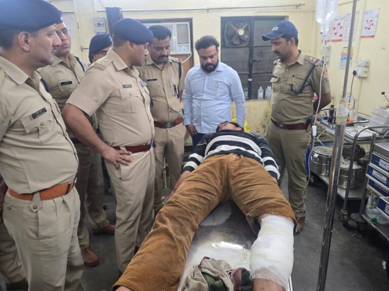 नन्हेड़ा लूटकांड का आरोपी पुलिस मुठभेड़ में घायल, एक फरार
