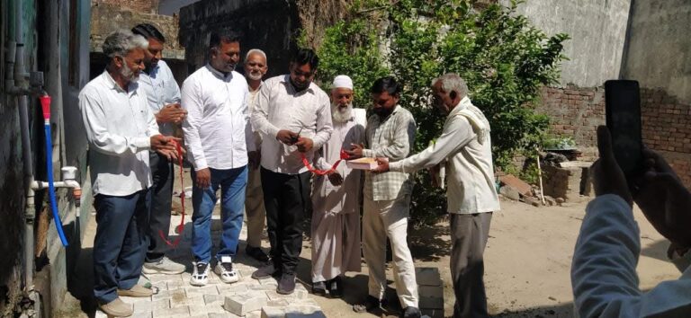 पूरनपुर साल्हापुर में इंटरलॉकिंग सड़क निर्माण कार्य का हुआ शुभारंभ