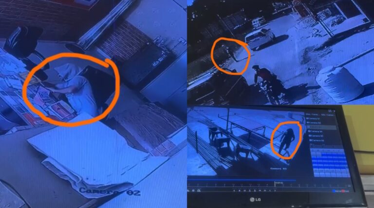 बहादराबाद:जय श्री राम सीमेंट स्टोर में दिनदहाड़े चोरी, CCTV में कैद हुई वारदात