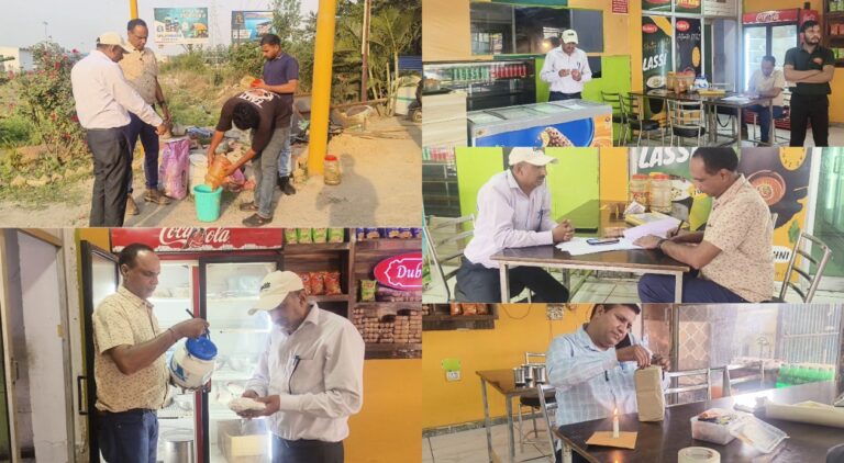 हरिद्वार में चारधाम यात्रा से पहले बहादराबाद में खाद्य सुरक्षा विभाग का निरीक्षण।