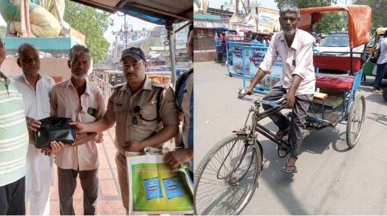 हरिद्वार: ईमानदारी की मिसाल बने रिक्शा चालक शिव सागर शाह, खोया बैग पुलिस को सौंपा
