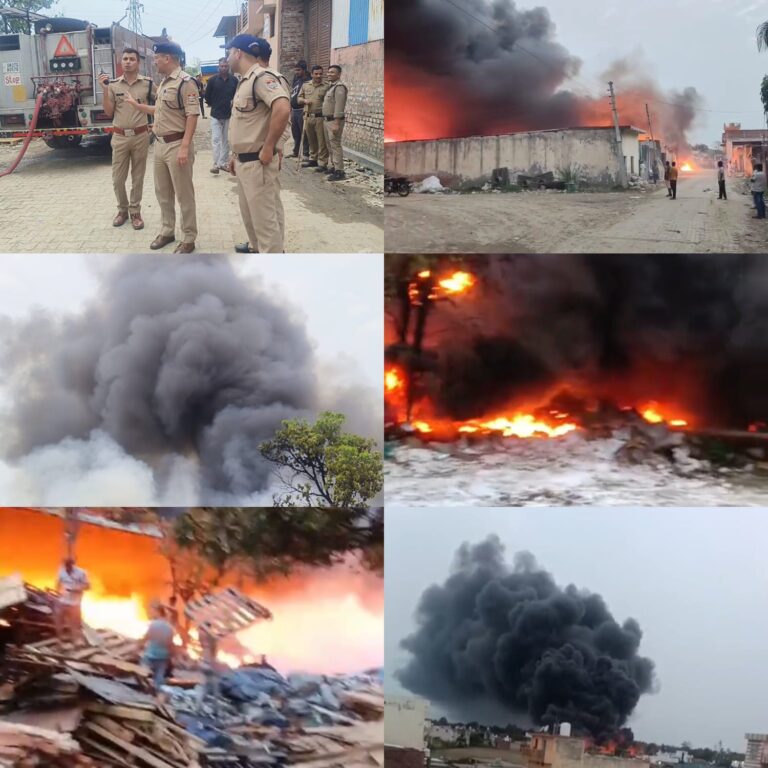 हरिद्वार: दादूपुर-गोविंदपुर में भीषण आग, सात कबाड़ गोदाम जलकर खाक – प्रशासन पर उठे सवाल