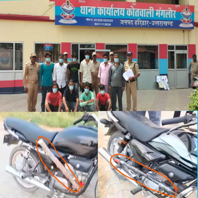 “हरिद्वार पुलिस की मुस्तैदी से टली बड़ी वारदात, हथियारों के साथ 10 युवक गिरफ्तार”