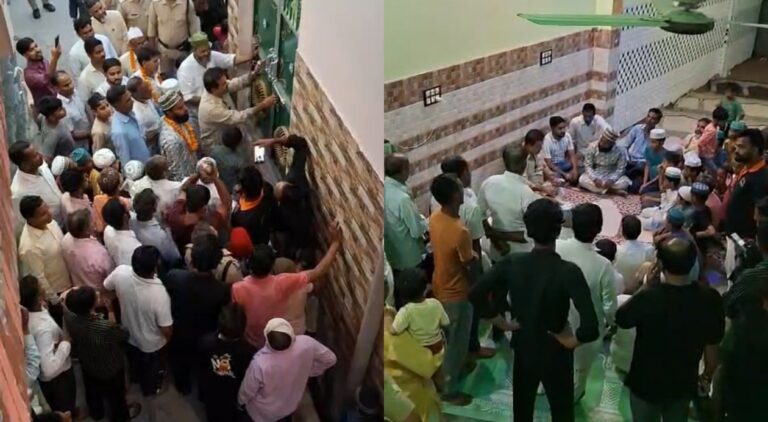 “खानपुर विधायक उमेश कुमार ने खुद खोला मदरसे का ताला, कहा– बिना वजह की कार्रवाई बर्दाश्त नहीं”