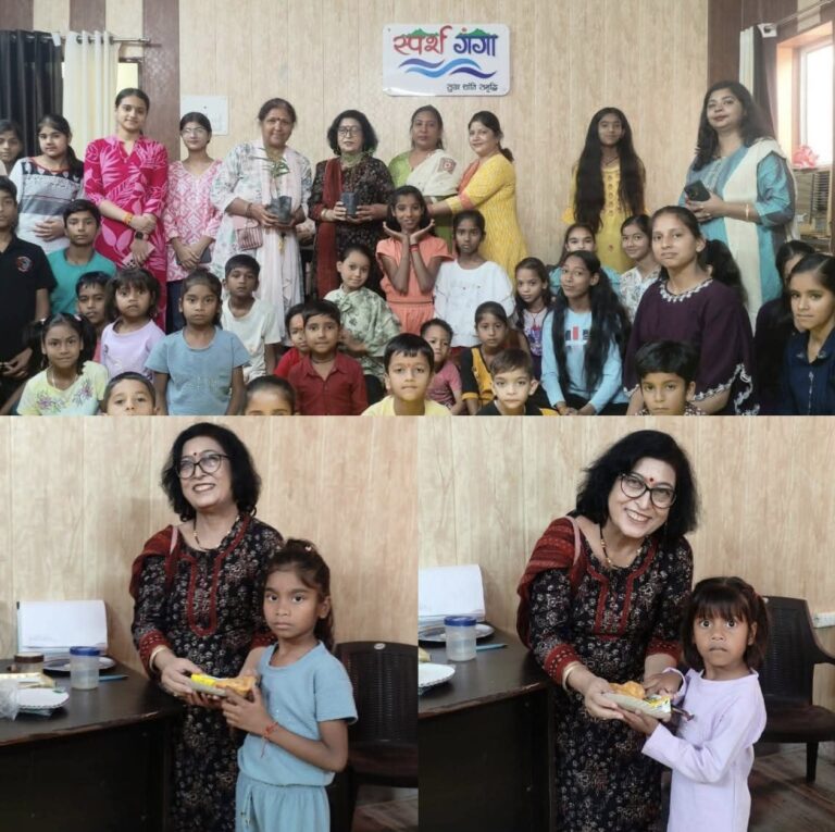 एंजेल एकेडमी स्कूल की प्रधानाचार्य रश्मि चौहान के नेतृत्व में पर्यावरण दिवस पर स्पर्श गंगा ने किया पौधारोपण
