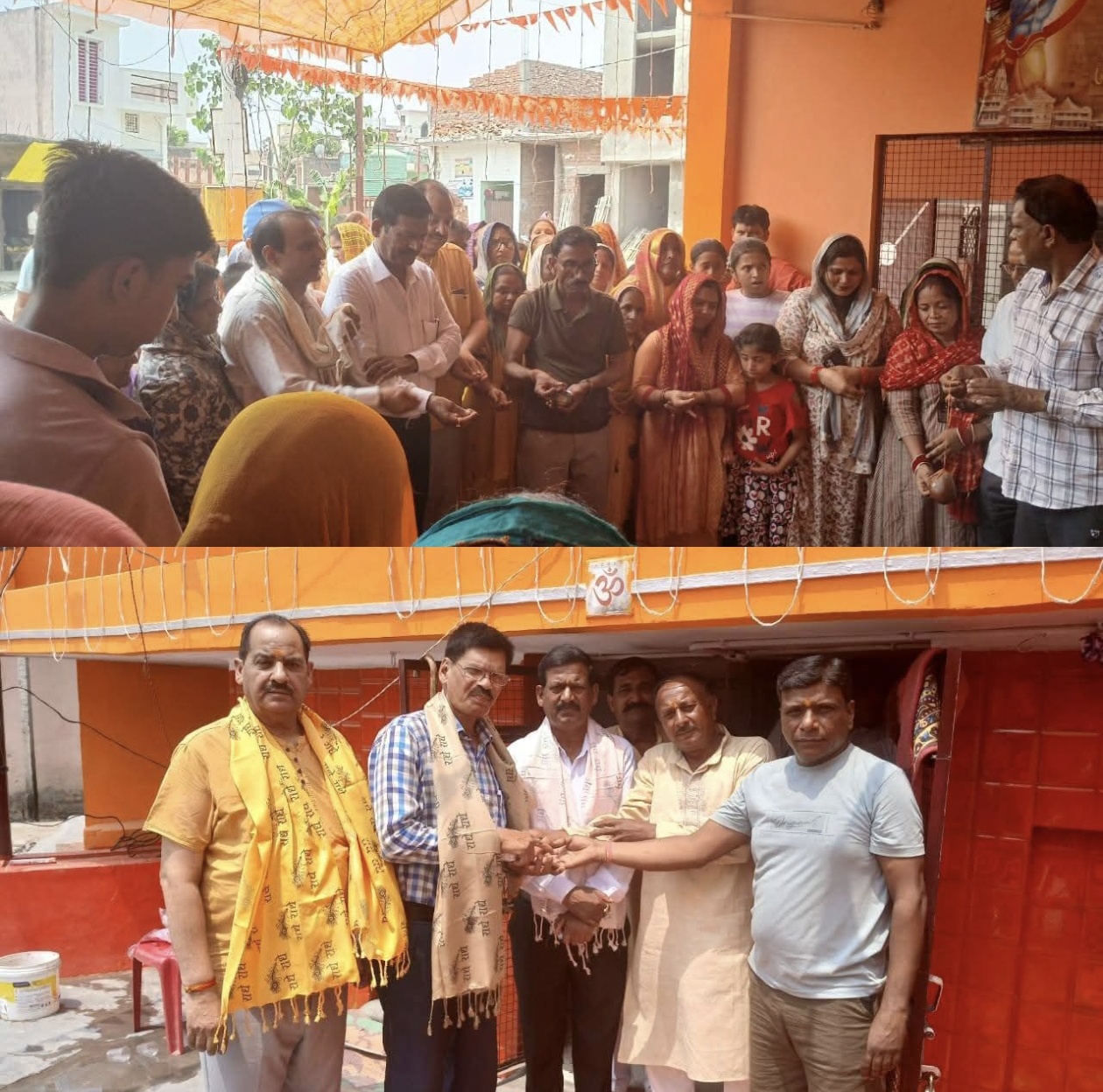ग्राम आनेकी शिव मंदिर में प्राण प्रतिष्ठा समारोह, राजबीर सिंह चौहान ने की पूजा-अर्चना