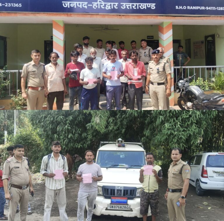 “रानीपुर में ‘ऑपरेशन लगाम’: स्टंटबाज़ों और शराबियों पर पुलिस की कड़ी कार्रवाई, रातभर चला चेकिंग अभियान”