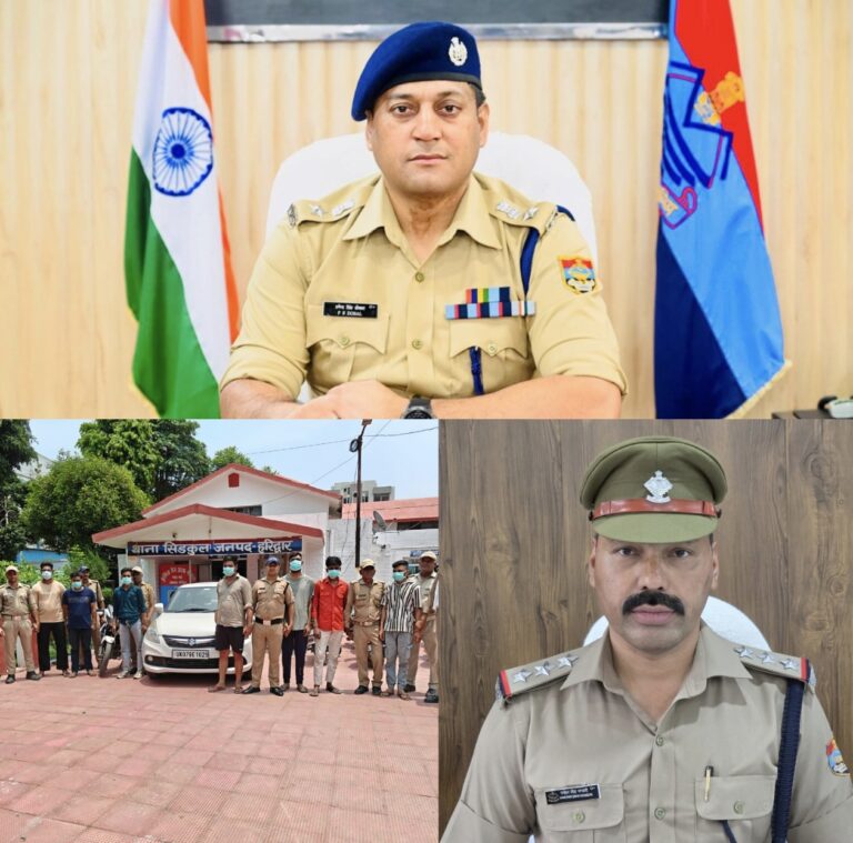 “हरिद्वार में गैंग की दबंगई पर पुलिस का हंटर: सात आरोपी गिरफ्तार, तमंचा-कार और बाइक बरामद”