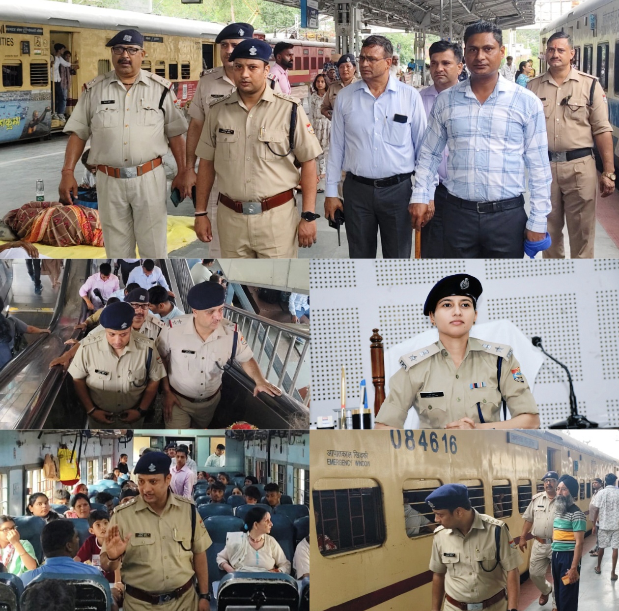 राष्ट्रपति के देहरादून दौरे के मद्देनजर हरिद्वार रेलवे स्टेशन पर जीआरपी की तगड़ी नाकाबंदी और सघन चैकिंग अभियान