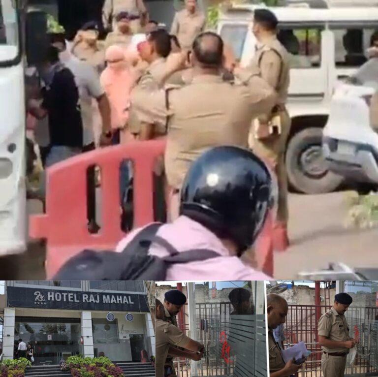 गंगनहर पुलिस की बड़ी कार्रवाई: थ्री स्टार होटल राजमहल में कैसीनो और देह व्यापार का भंडाफोड़, 32 गिरफ्तार
