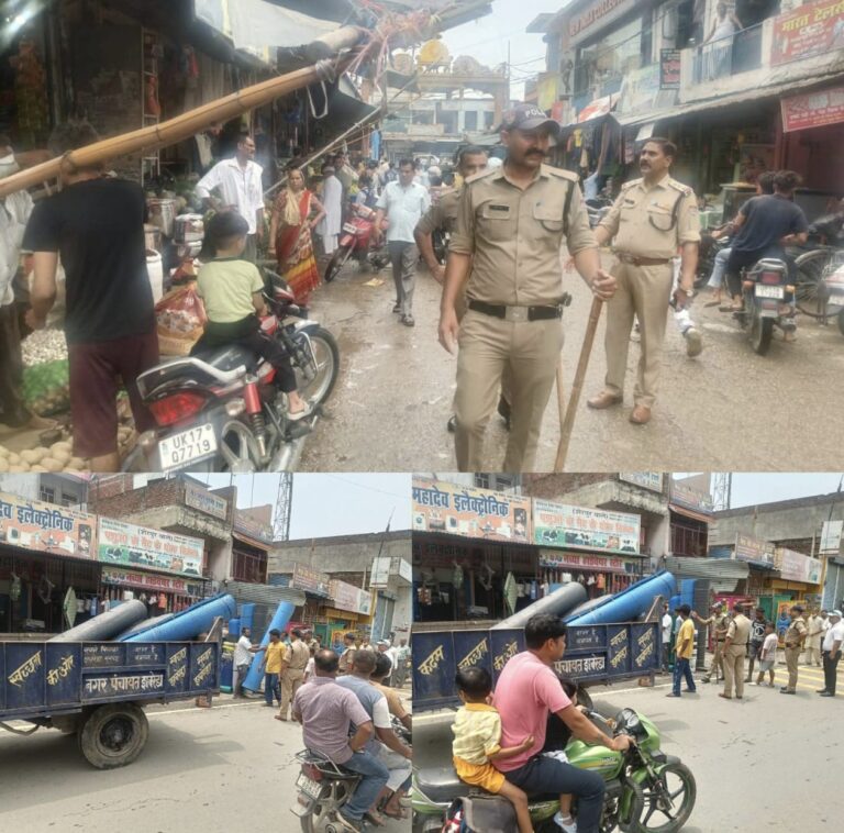 “कस्बा झबरेड़ा में कांवड़ मेला 2025 की तैयारी: पुलिस-प्रशासन की संयुक्त कार्रवाई, अतिक्रमण हटाया, ₹51,000 के चालान”