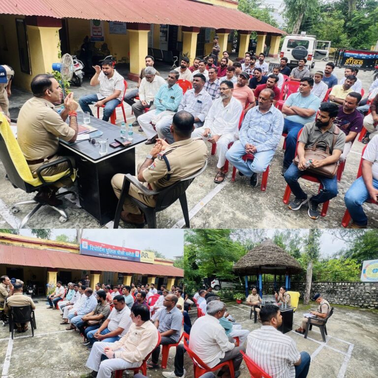 “ड्रग्स-फ्री देवभूमि मिशन 2025 के तहत हरिद्वार पुलिस की बड़ी पहल: ऑपरेशन नई किरण के माध्यम से मेडिकल स्टोर संचालकों को किया गया जागरूक, नशा मुक्त समाज की ओर ठोस कदम”