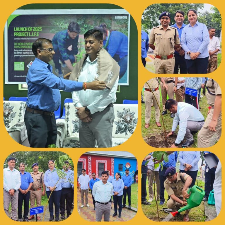 “हरियाली की ओर हरिद्वार पुलिस का बड़ा कदम: एसएसपी प्रमेंद्र सिंह डोबाल के नेतृत्व में ल्यूमिनस कंपनी संग 150 पौधों का रोपण, पर्यावरण संरक्षण का बुलंद संदेश”