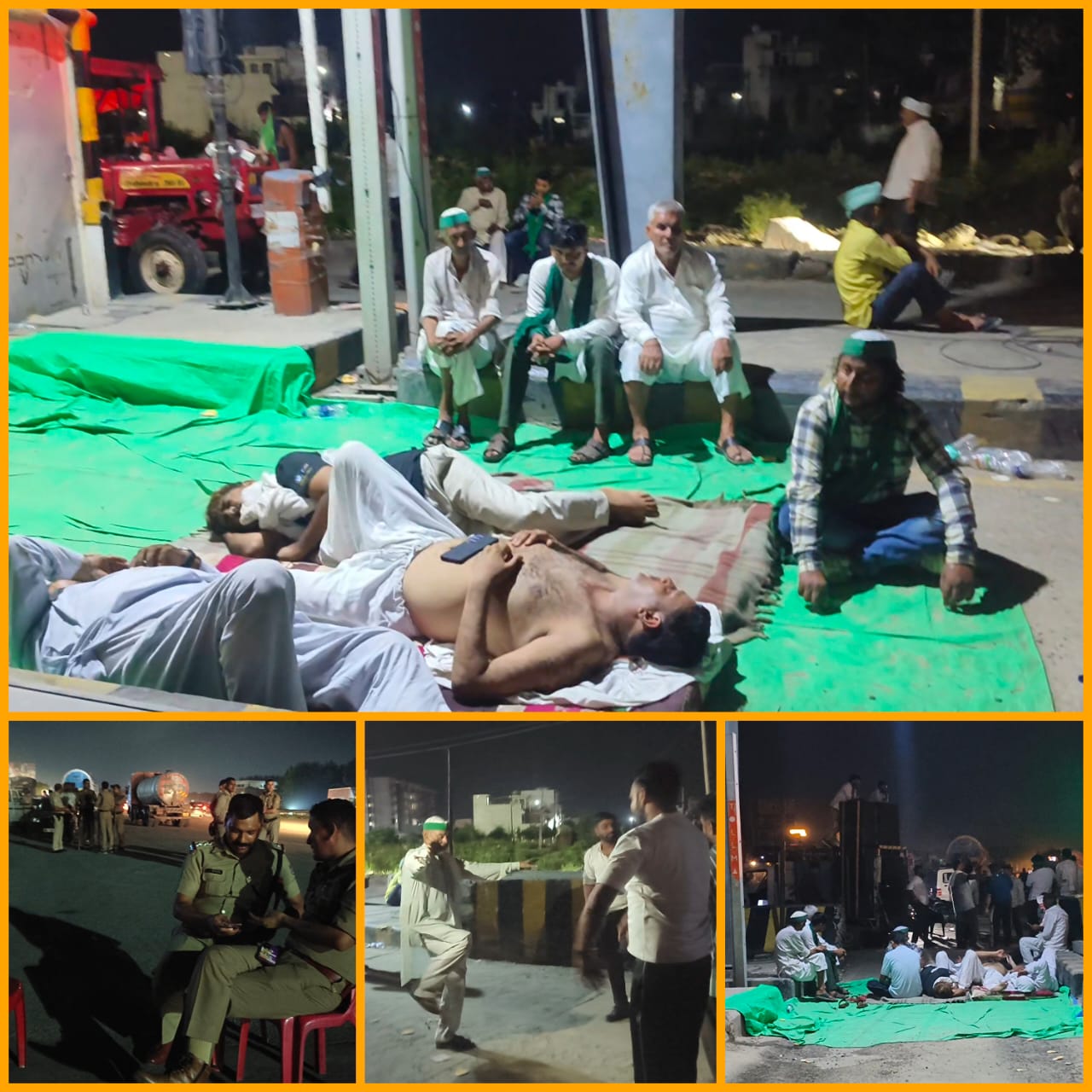बहादराबाद टोल प्लाजा पर किसानों का बवाल: ट्रैक्टरों की भगदड़, पुलिस से धक्का-मुक्की, कई घायल – देर रात तक धरने पर डटे रहे किसान, मुकदमा दर्ज करने की तैयारी