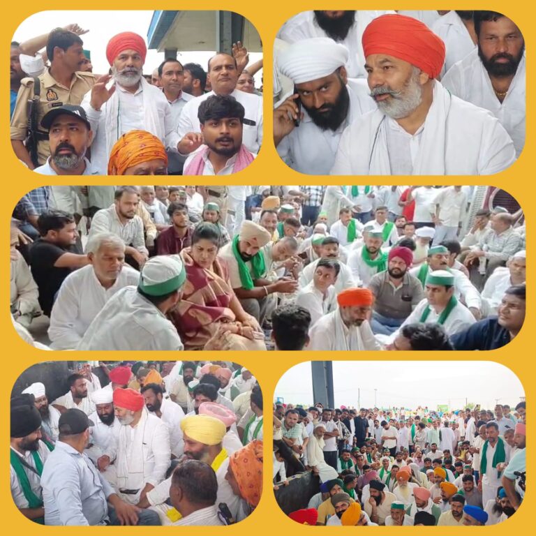 बहादराबाद टोल प्लाज़ा पर किसानों का महा आंदोलन: स्मार्ट मीटर व गन्ना भुगतान को लेकर धरना उग्र, राकेश टिकैत ने संभाली कमान, सरकार को दी सख़्त चेतावनी