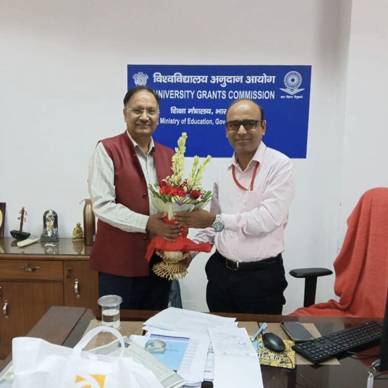 “उत्तराखंड मुक्त विश्वविद्यालय के कुलपति प्रो. नवीन चंद्र लोहनी ने यूजीसी दूरस्थ शिक्षा ब्यूरो प्रमुख से की मुलाकात, शैक्षिक गतिविधियों व दूरस्थ शिक्षा के विस्तार पर हुई विस्तृत चर्चा”