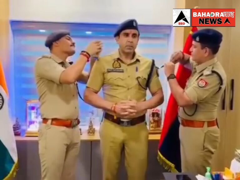 संभल के चंदौसी सर्किल के चर्चित सीओ अनुज चौधरी का एएसपी पद पर प्रमोशन, जिले के अधिकारियों ने अशोक स्तंभ लगाकर किया भव्य सम्मान, पुलिस सेवा में उत्कृष्ट योगदान के लिए मिली नई जिम्मेदारी