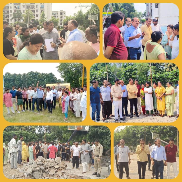 “दीप गंगा अपार्टमेंट में बुलडोज़र चला, मंदिर शिफ्टिंग पर बालेंद्र चौधरी भड़के – विधायक आदेश चौहान ने कहा दुर्भाग्यपूर्ण”