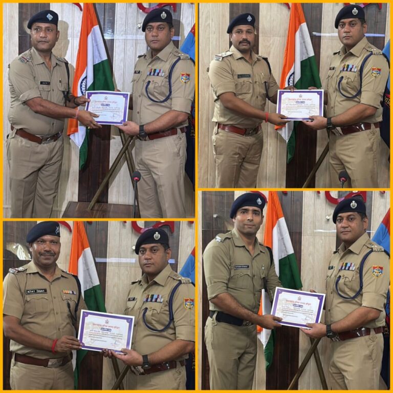 “SSP हरिद्वार ने किया पुलिस के जांबाज़ सिपाहियों का सम्मान – अगस्त 2025 ‘पुलिस मैन ऑफ द मंथ’ बने 41 वीरों के नाम रोशन”