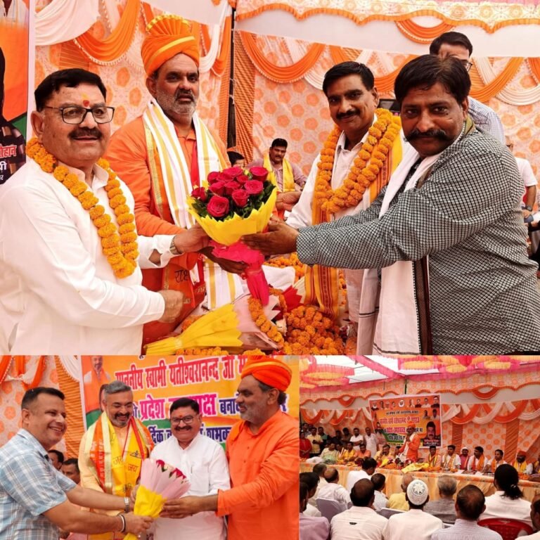 “खेड़ली में जयपाल सिंह चौहान के दरबार में बीजेपी का पावर शो: स्वामी यतीश्वरानंद की प्रदेश उपाध्यक्षी पर गूंजे जयघोष, कार्यकर्ताओं ने किया जबरदस्त जश्न”