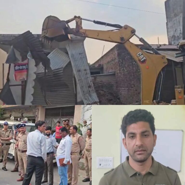 यूकेएसएसएससी पेपर लीक मास्टरमाइंड खालिद मलिक पर प्रशासन का हंटर, गिरफ्तारी के बाद अब बुलडोजर चला दुकान और अवैध कब्जों पर, सुल्तानपुर गांव में भारी पुलिस फोर्स संग चली बड़ी कार्रवाई