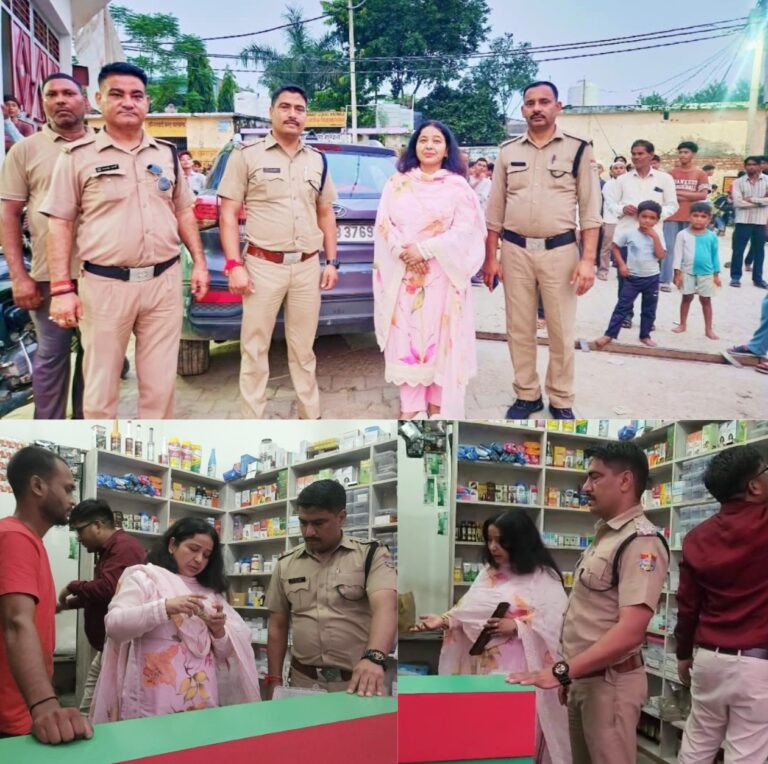 भगवानपुर में बड़ी कार्रवाई : हरिद्वार पुलिस और ड्रग्स विभाग की छापेमारी, 40 मेडिकल स्टोर्स खंगाले – नशे के कारोबारियों की अब खैर नहीं!