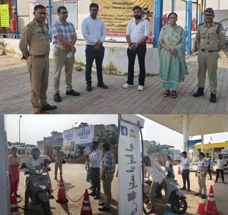 “निखिल शर्मा का सख़्त फरमान – हेलमेट है तो पेट्रोल है, वरना टंकी रहेगी खाली! हरिद्वार में धूम मचा रहा है ‘नो हेलमेट–नो पेट्रोल’ अभियान!”