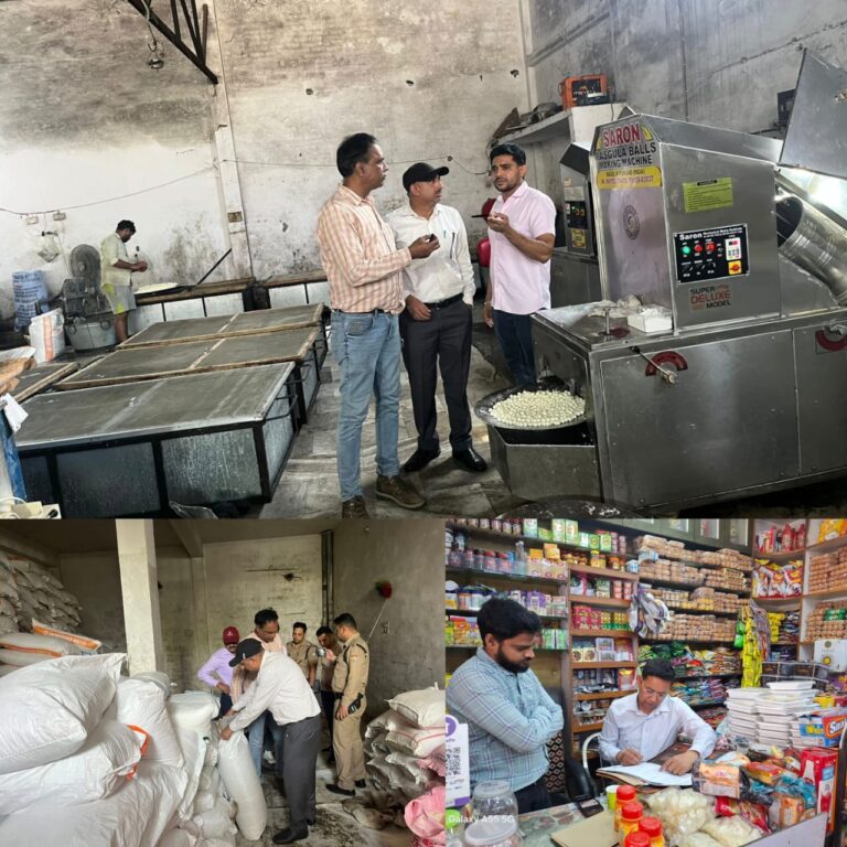 जिलाधिकारी के निर्देश पर खाद्य सुरक्षा विभाग की बड़ी कार्रवाई — अधिकारी महिमानंद जोशी की टीम ने की छापेमारी, मुस्तफाबाद में गंदगी मिलने पर दो क्विंटल बत्तीशा नष्ट