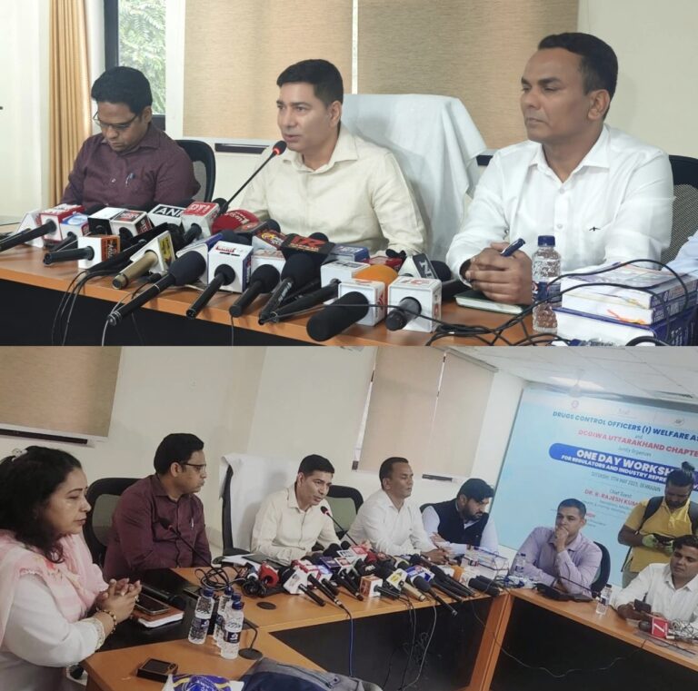 “धामी सरकार का बड़ा एक्शन: बच्चों की सेहत से खिलवाड़ पर जीरो टॉलरेंस, प्रतिबंधित कफ सिरप पर एफ.डी.ए. की ताबड़तोड़ छापेमारी – 63 दवाओं के सैंपल जांच को भेजे!”