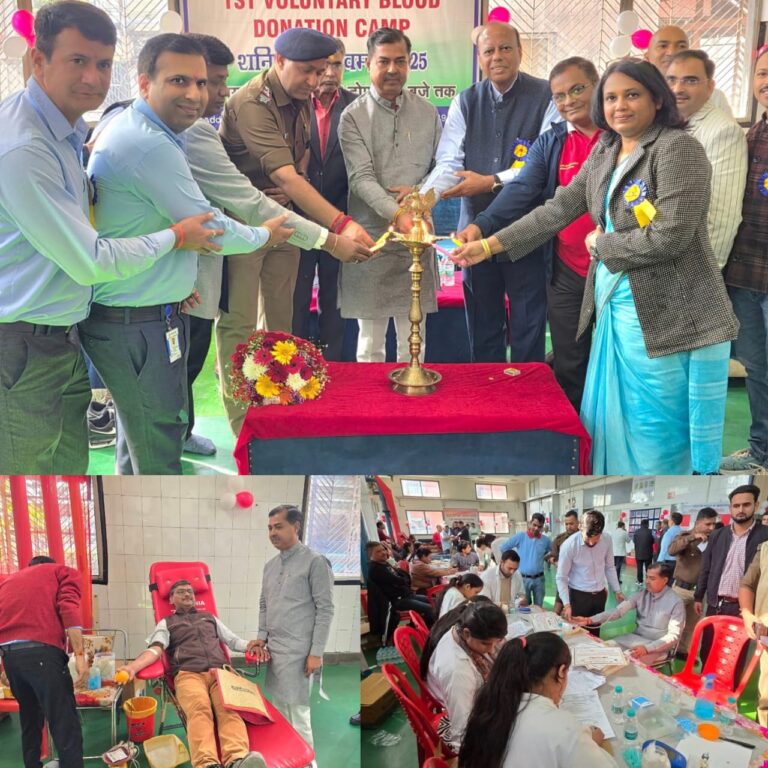 “मानवता के महायज्ञ में उमड़ी सेवा की लहर: विधायक आदेश चौहान के शुभारंभ के साथ शिव शक्ति सेवा समिति के भव्य रक्तदान महोत्सव में 451 रक्तवीरों ने रचा स्वर्णिम इतिहास”
