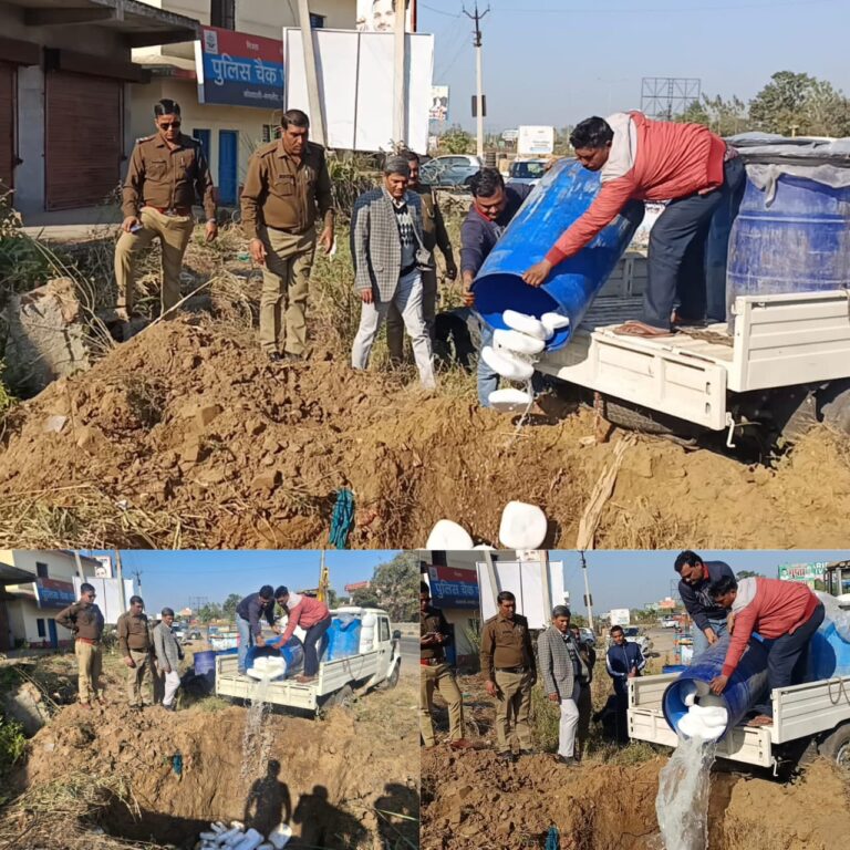 “नारसन बॉर्डर पर तड़के बड़ी धड़पकड़: 700 किलो ‘जहरीला पनीर’ पकड़ा, पुलिस ने पूरी खेप गड्ढे में दबाकर किया नष्ट—शादी सीजन में मिलावटखोरों की सबसे बड़ी पोल खुली!”