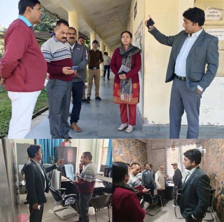 “आरटीओ हरिद्वार में संदीप सैनी का धावा: रिकॉर्ड चेक, सेक्शन स्कैन और साफ-सफाई तक—पूरे सिस्टम को दी पारदर्शिता-समयबद्धता की कड़ी हिदायत!”