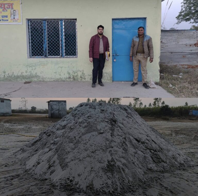 “अवैध खनन माफियाओं पर टूटा प्रशासन का कहर! डीएम के कड़े निर्देशों के बाद खनन विभाग की विशाल कार्रवाई, लक्सर में गंगा रेत से भरे आठ रिटेल भंडारण एक साथ सीज”