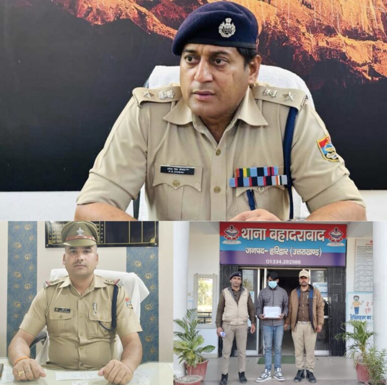 सघन चैकिंग का जोरदार असर: बहादराबाद पुलिस ने पलक झपकते शातिर चोर दबोचा, लाखों का माल व चोरी की बाइक सहित बरामद