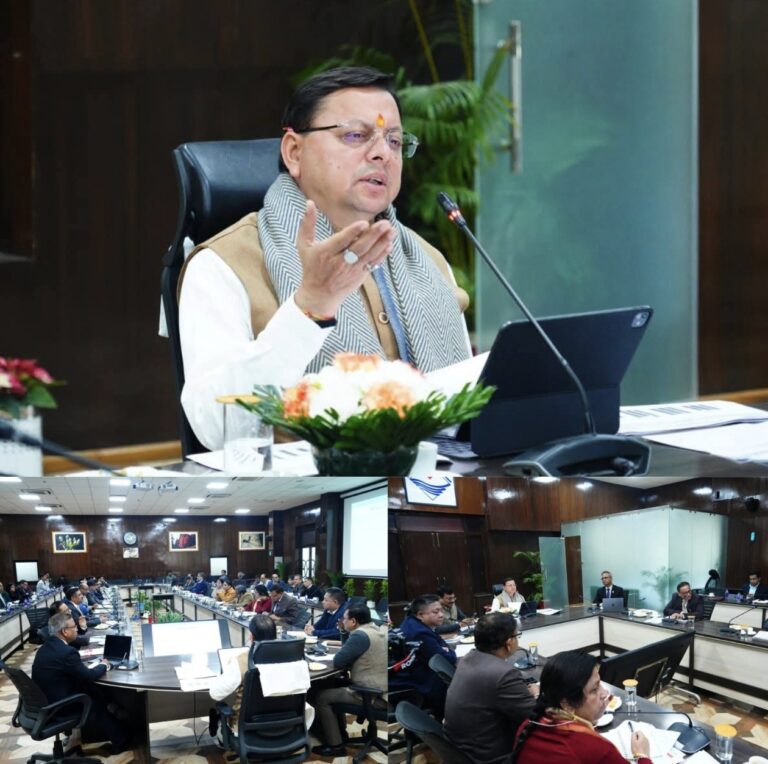 “राजस्व मिशन मोड में सरकार: सीएम धामी का बड़ा एक्शन प्लान, एआई से कर चोरी पर वार, ग्रीन सेस वसूली में तेजी और लक्ष्य समय पर पूरे करने के सख्त निर्देश”