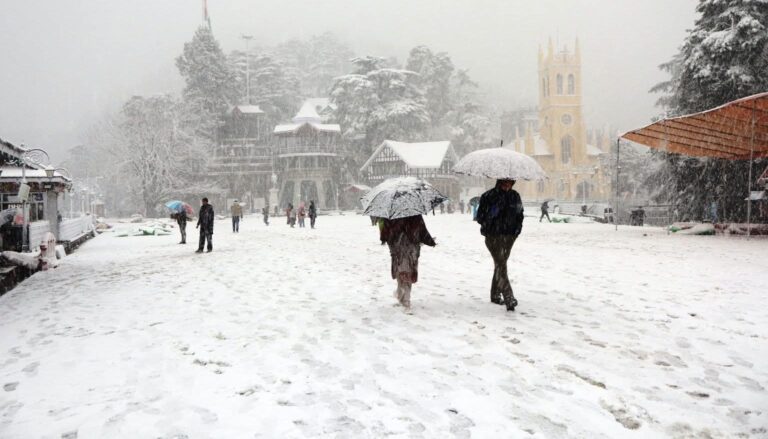 “बर्फ की चादर में लिपटा हिमाचल! शिमला से लाहुल-स्पीति तक ऊँची पहाड़ियों पर ताज़ा बर्फबारी, सफेद चांदी सा चमका पूरा प्रदेश, पर्यटकों की बढ़ी रौनक”