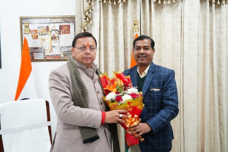 “रानीपुर के विकास की गूंज मुख्यमंत्री आवास तक—सीएम धामी से विधायक आदेश चौहान की अहम मुलाकात, जनहित के मुद्दों पर हुई सार्थक चर्चा”