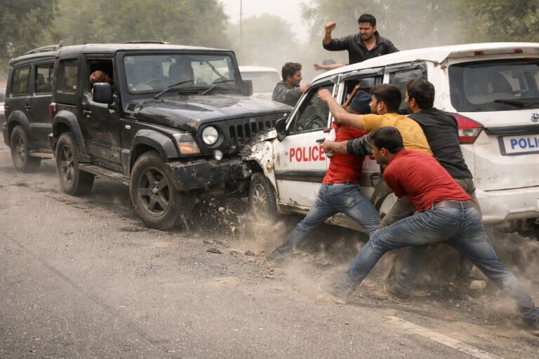 “हरिद्वार में कानून को खुली चुनौती: आरोपी को छुड़ाने दौड़ी थार-स्कॉर्पियो, पुलिस गाड़ी पर जानलेवा हमला, दारोगा समेत तीन जवान घायल, ज्वालापुर में हड़कंप”