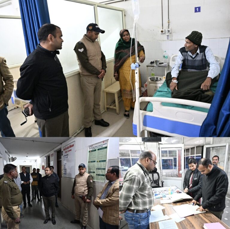 “देर रात अस्पतालों में पहुंचे डीएम मयूर दीक्षित: मरीजों से सीधे संवाद, लेबर रूम से वार्ड तक लिया जायजा, साफ-सफाई और बेहतर स्वास्थ्य सुविधाओं पर सख्त निर्देश”