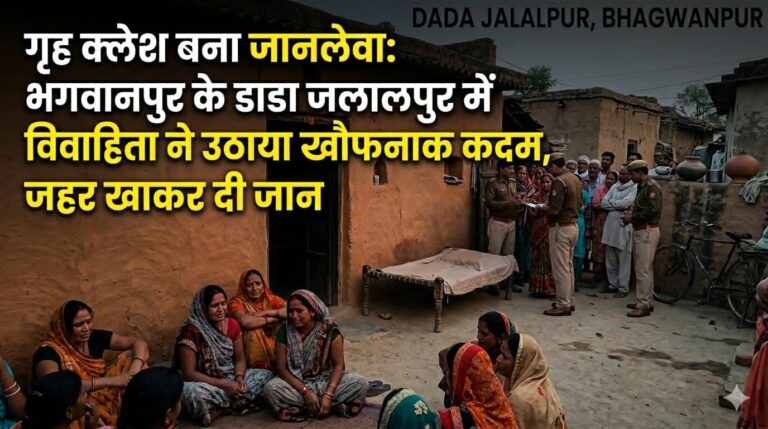 “गृह क्लेश बना जानलेवा: भगवानपुर के डाडा जलालपुर में विवाहिता ने उठाया खौफनाक कदम, जहर खाकर दी जान”