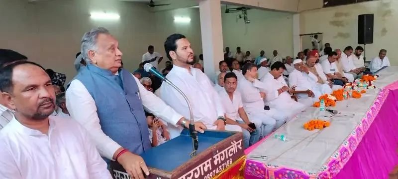 “गांव-गांव में शहर जैसी सुविधाओं का सपना साकार करेगी RLD—त्रिलोक त्यागी की हुंकार, जयंत चौधरी की रैली को ऐतिहासिक बनाने के लिए उमड़ा जनसैलाब, मोंटी के नेतृत्व में मंगलौर सीट पर फतह का दावा”