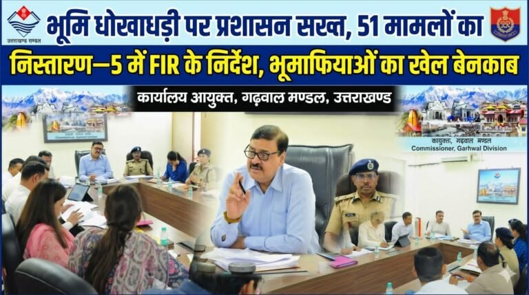 “भूमाफियाओं पर चला प्रशासन का बुलडोजर! जीरो टॉलरेंस नीति में 51 मामलों का निस्तारण, 5 में FIR—एक ही खसरे के दो सौदों का बड़ा खेल बेनकाब”