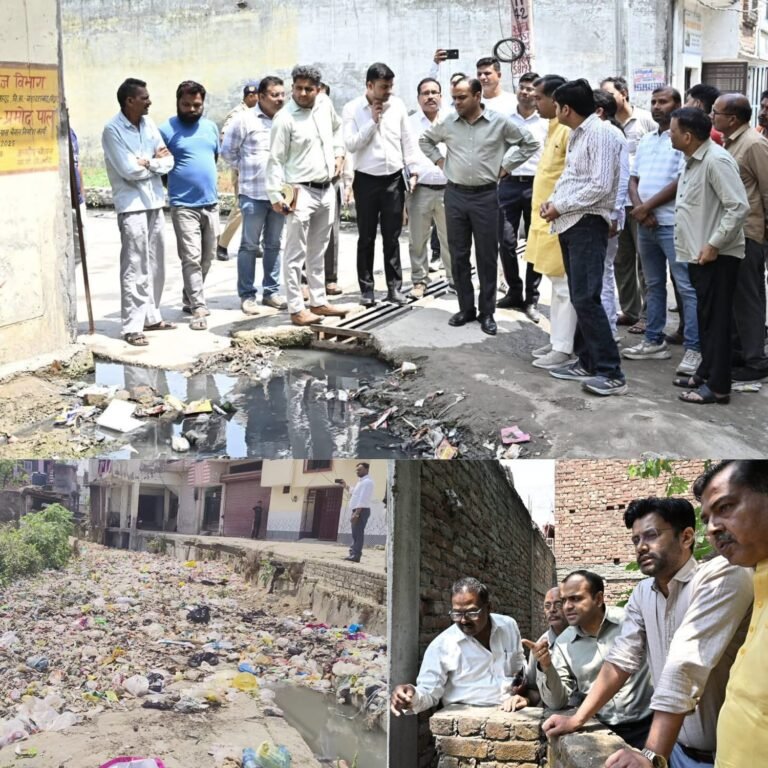 “जमीनी हकीकत देखने खुद पहुंचे DM मयूर दीक्षित, नालों पर अतिक्रमण और गंदगी देख भड़का प्रशासन — एक हफ्ते में सफाई नहीं तो चलेगा बुलडोज़र, जलभराव से राहत दिलाने का बड़ा अल्टीमेटम!”
