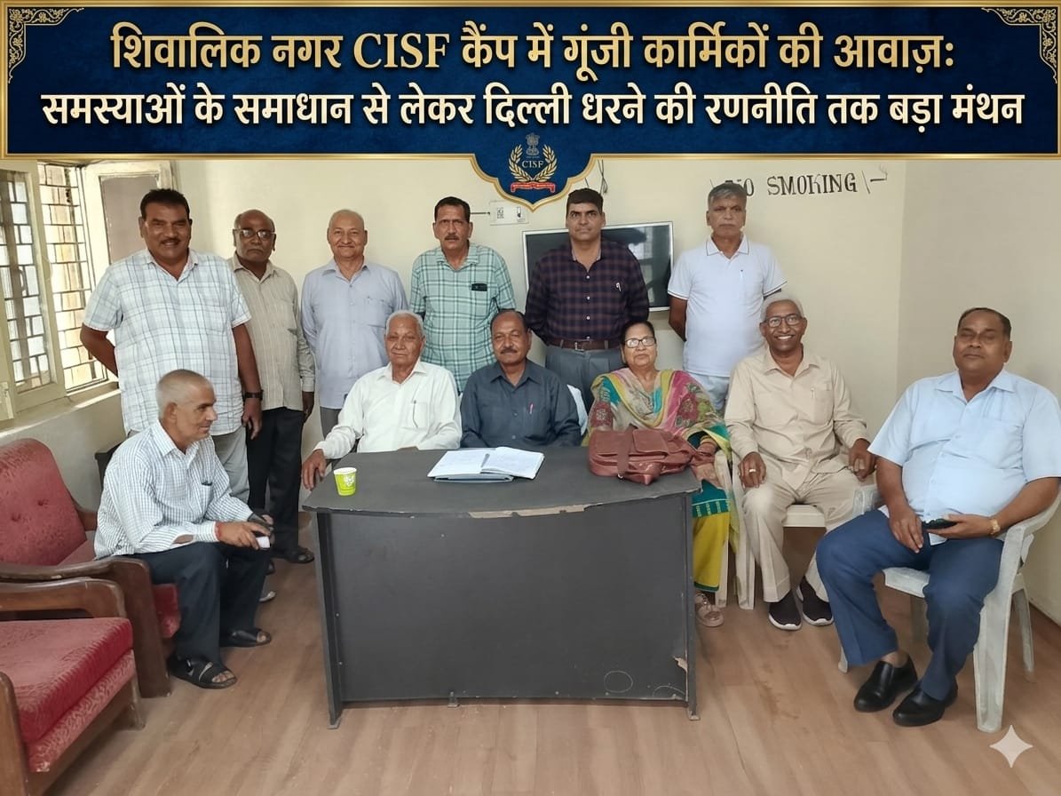 “CISF कैंप शिवालिक नगर में पूर्व अर्द्धसैनिक बल कार्मिकों का बड़ा जमावड़ा: समस्याओं के समाधान की खुशखबरी, रुड़की से बढ़ा संगठन का दायरा और अब दिल्ली धरने को लेकर बनी रणनीति”