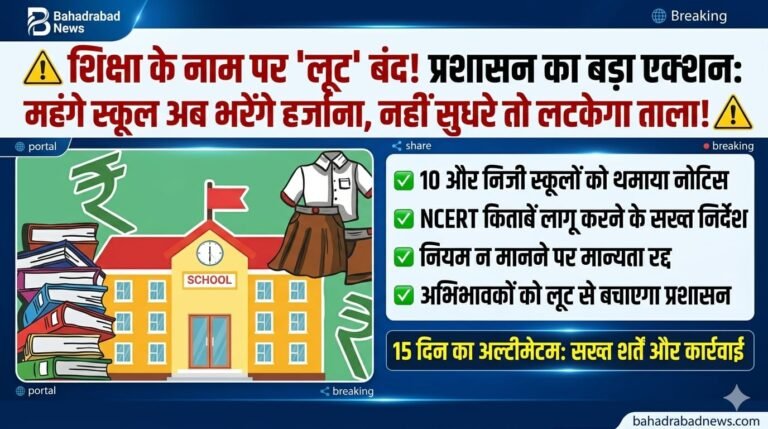 “शिक्षा के नाम पर ‘लूट’ बंद! प्रशासन का बड़ा एक्शन: महंगे स्कूल अब भरेंगे हर्जाना, नहीं सुधरे तो लटकेगा ताला!”