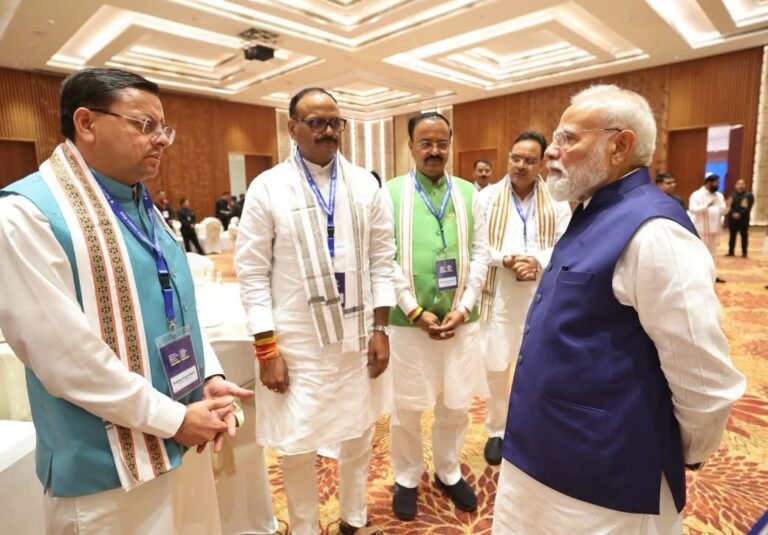 “एनडीए कॉन्क्लेव में प्रधानमंत्री मोदी से मिले सीएम धामी, सबसे लंबे समय तक सेवा देने वाले निर्वाचित प्रधानमंत्री बनने पर दी ऐतिहासिक उपलब्धि की बधाई”
