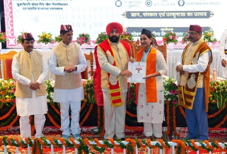 “दीक्षांत समारोह में राज्यपाल का युवाओं को मंत्र: बड़े सपने देखो, राष्ट्रहित को रखो सर्वोपरि, बनो विकसित भारत 2047 के सारथी”
