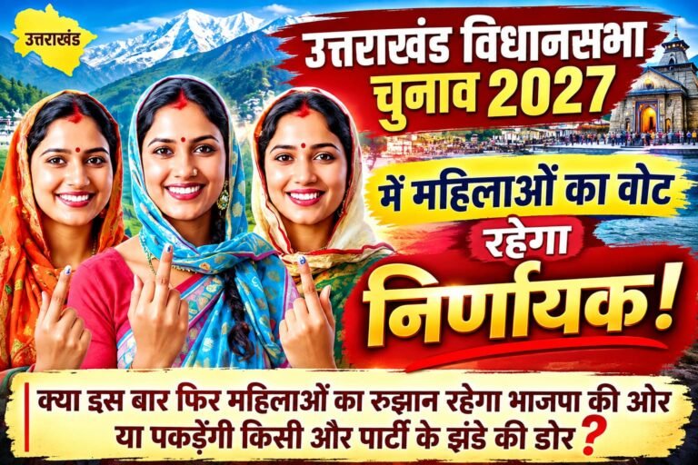 “उत्तराखंड में 2027 का चुनावी गणित: महिलाओं का वोट बनेगा निर्णायक, पार्टियों की नजर ‘महिला वोट बैंक’ पर”
