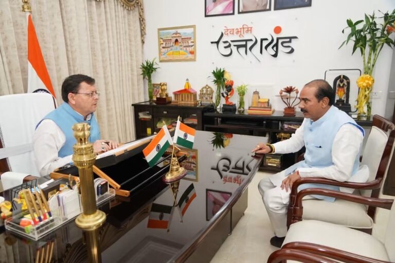BIG BREAKING:: मुख्यमंत्री धामी से केंद्रीय राज्य मंत्री अजय टम्टा की शिष्टाचार भेंट, विकास कार्यों और जनहित के मुद्दों पर हुई चर्चा