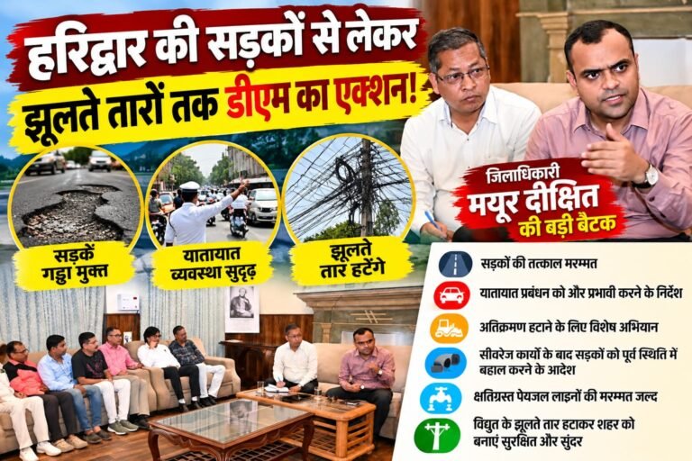 BIG BREAKING:: गड्ढों से लेकर झूलते तारों तक… डीएम मयूर दीक्षित का बड़ा एक्शन प्लान, अतिक्रमणकारियों की भी खैर नहीं!